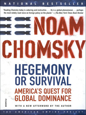 cover image of Hegemony or Survival